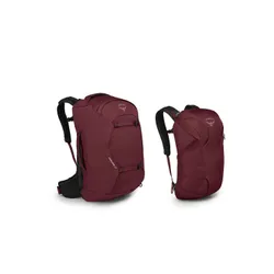 Osprey Fairview 55 trekking rucsac sac - roșu zirconiu