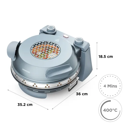 Piec do pizzy Kenwood My Pizzeria KPO10.000GY 1500W Regulacja temperatury 30cm