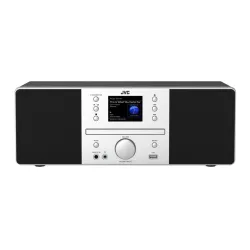 Wieża JVC RD-E874B 15W WI-Fi Bluetooth Radio FM, DAB Internetowe Czarno-srebrny