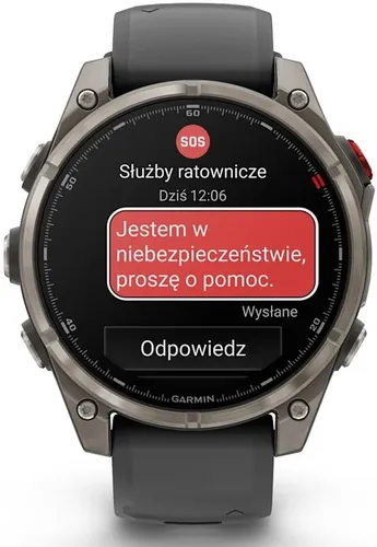 Zegarek sportowy GARMIN Fenix 8 Pro 47mm Czarny