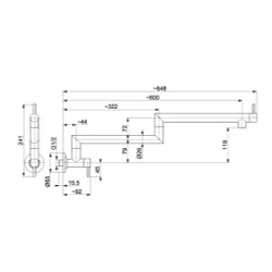 Bateria KFA ARMATURA Duero 6623-030-34 Miedziane złoto