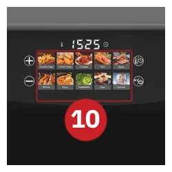 Air Fryer Frytkownica beztłuszczowa WEBBER AF801 8.8 l z 10 automatycznymi programami