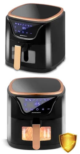 Frytkownica beztłuszczowa Air Fryer BERDSEN BD-652 5l Czarno-złoty