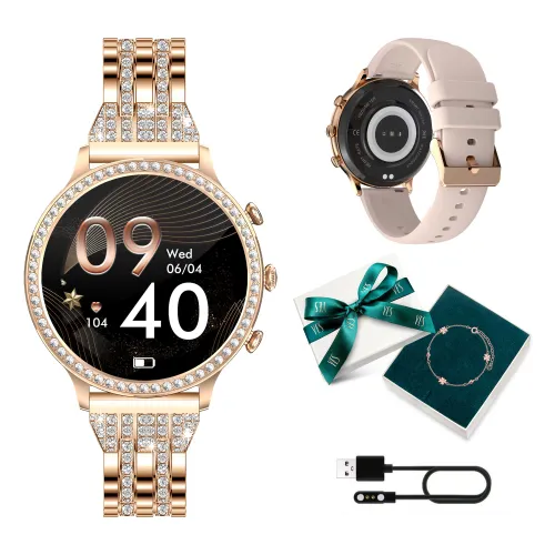 Smartwatch Manta Diamond Lusso 43 мм злотый