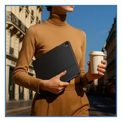 Etui na iPad Pro 13 cali TYPECASE Edge Biały Klawiatura