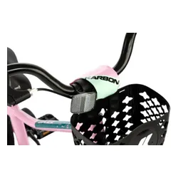 Rower dziecięcy KARBON Jazz 18 cali dla dziewczynki Różowy