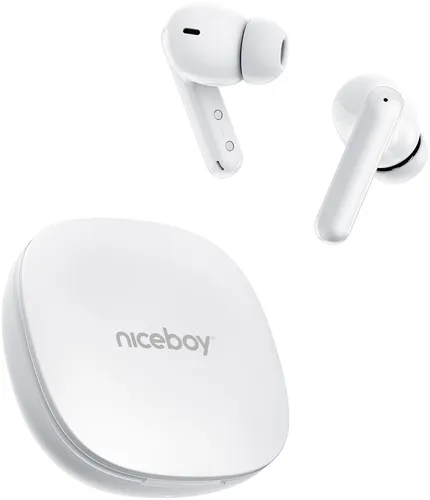 Słuchawki dokanałowe NICEBOY Pins 4 Pro ANC Biały