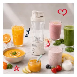 Blender kielichowy Webber PB500 0,7l Beżowy