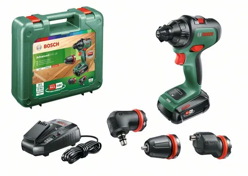 Bosch AdvancedDrill Akülü Tornavida 18 V (+2.5Ah PBA aküsü + şarj cihazı)