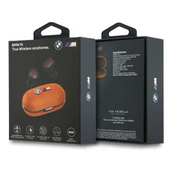 Słuchawki dokanałowe BMW M Metal Logo ENC Pomarańczowy