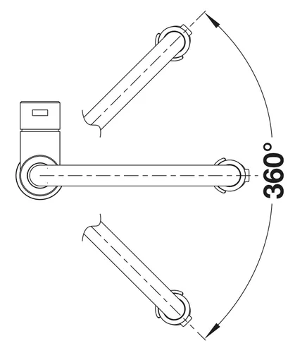 Bateria BLANCO Sonea-S Flexo 526616 Stal szczotkowana