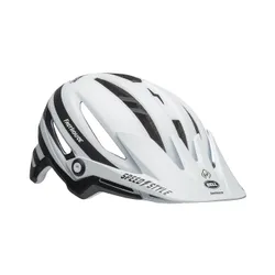 Kask rowerowy Bell Sixer Integrated MIPS fasthouse stripes matte white/black