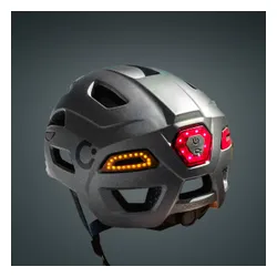 Kask rowerowy CECOTEC Brainguard Flash Czarny Miejski z lampką (rozmiar S/M)