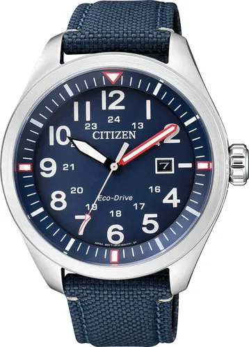 Zegarek CITIZEN Eco-Drive Military AW5000-16L Stalowo-niebieski