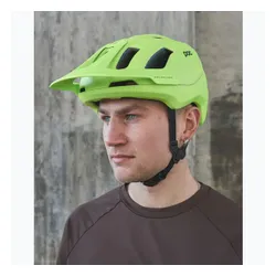 Kask rowerowy POC Axion fluorescent yellow/green matt