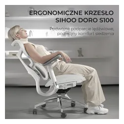 Fotel SIHOO Doro S100 Biały
