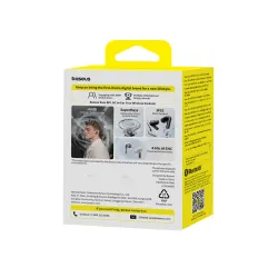 Słuchawki bezprzewodowe Baseus Bass BP1 NC Doknałowe Bluetooth 6.0 Czarny