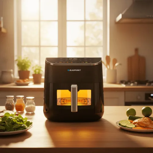 Air Fryer Frytkownica beztłuszczowa BLAUPUNKT AFD801 8 l z okienkiem do obserwacji postępów gotowania