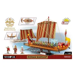 Cobi Klocki Klocki Imperium Romanum - Okręt wojenny 1810 klocków