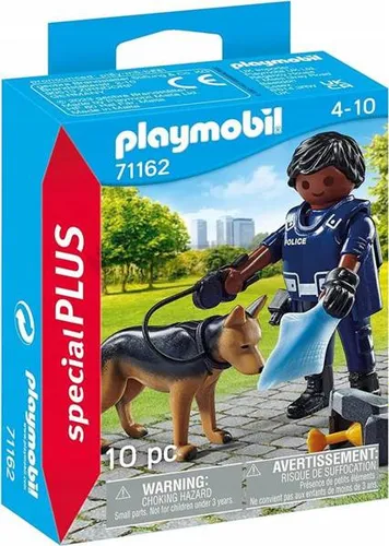 PLAYMOBIL 71162 POLICJANT Z PSEM TROPIĄCYM