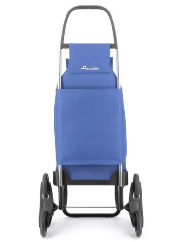 Wózek na zakupy Rolser Saquet LN, 6-kołowy na schody - blue