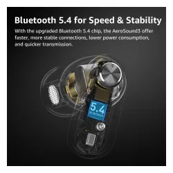 Słuchawki bezprzewodowe Tozo AeroSound3 Dokanałowe Bluetooth 5.4 Biały
