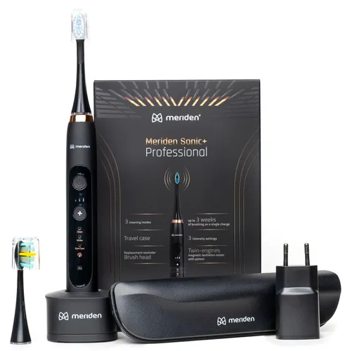 Szczoteczka soniczna MERIDEN Sonic+ Professional Czarny