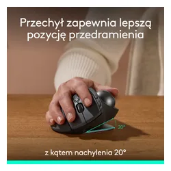 Myszka Logitech MX Ergo S bezprzewodowa czarna