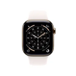 Apple Watch Series 11 GPS + Cellular 46mm Tytan Złoty Pasek sportowy Łagodny róż S/M