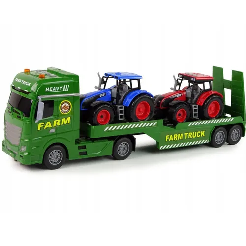 Tir Laweta 2x Traktor Duża interaktywna zabawka dla chłopca światło dźwięk