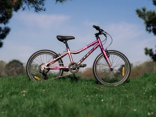 Rower dziecięcy HUFFY Literide Junior 20 cali dla dziewczynki Różowo-fioletowy