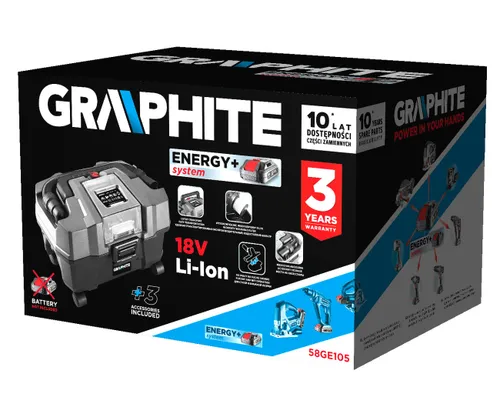 Промышленный пылесос Graphite 58ge105