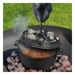 KUCHENPROFI Dutch Oven 3,5 l - kociołek żeliwny z pokrywką i akcesoriami