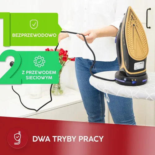 Żelazko bezprzewodowe MPM MZE-26 Czarny