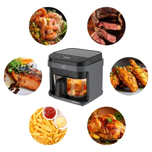 Air Fryer Frytkownica beztłuszczowa ELDOM FR500 5.5l z okienkiem do obserwacji postępów