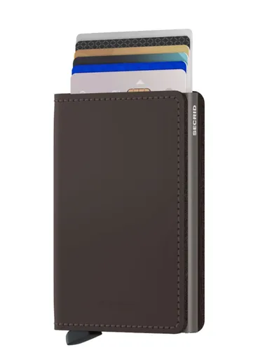 Portfel ochrona RFID Secrid Slimwallet Matte - truffle