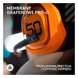 Słuchawki LOGITECH A50X McLaren Racing Edition Bezprzewodowe, Nauszne