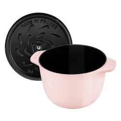 Mały garnek okrągły 1.75 ltr STAUB LA COCOTTE Różowy