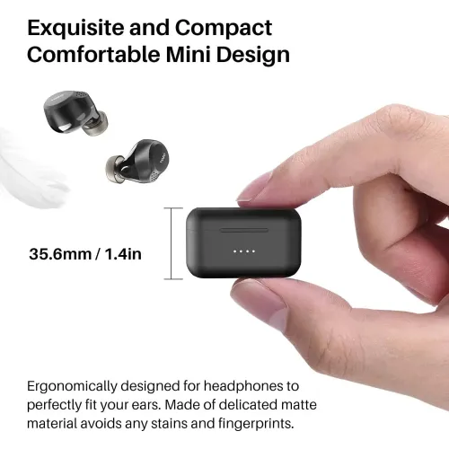 Słuchawki bezprzewodowe Tozo NC7 Pro Dokanałowe Bluetooth 5.3 Czarny