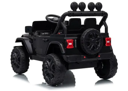 Auto Na Akumulator Jeep Rubicon 2X200W 24V Eva Skóra LED Pilot Radio MP3