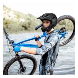 Kask rowerowy WOZINSKY HT-009C Czarny Full Face MTB  (rozmiar L)