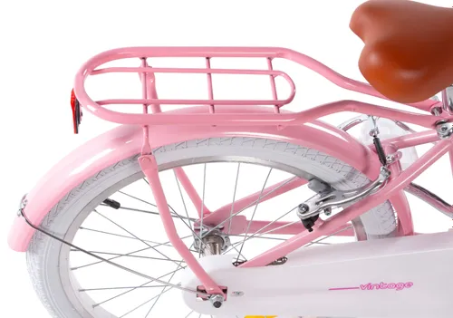 Rower dziecięcy HUFFY Retro Vintage 20 cali dla dziewczynki Perłowo-różowy