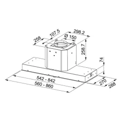Okap Franke Mythos FMY 908 BI BK Czarny