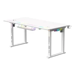 Biurko gamingowe COBRA Electra S CRF1622ELWHRGB Biały