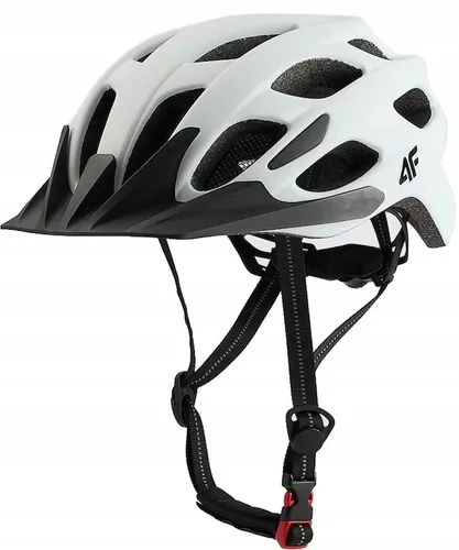 Kask rowerowy 4F HELU135 biały L 59-61 cm