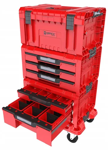 Skrzynia na narzędzia QBRICK Drawer Workshop Set 4 Pro Red Ulta HD