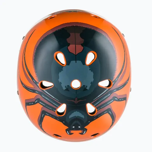 Kask rowerowy dziecięcy Hornit Spider orange/black