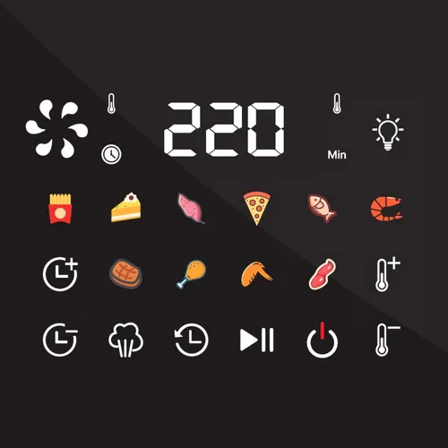 Air Fryer Frytkownica beztłuszczowa ŁUCZNIK Steam+ AF-1500 6.5l programator czasowy