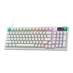 Klawiatura gamingowa Logitech G316 X 98 przewodowa mechaniczna podświetlana biała