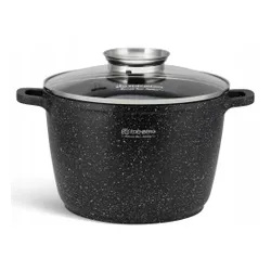 Garnek ceramiczny marmurowy kociołek głęboki wysoki 14l 32cm 8171